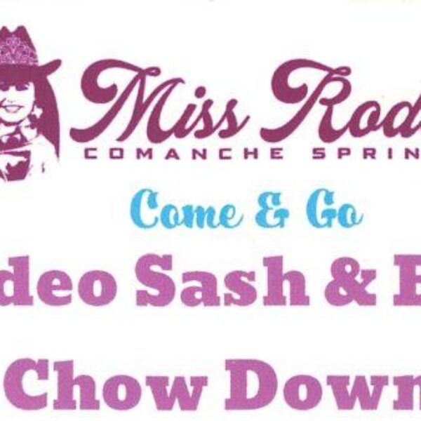 Miss Rodeo Comanche Springs Sash & Bash Dinner